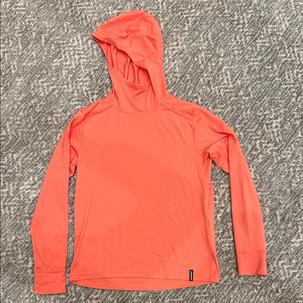 Patagonia Capilene Silkweight Orange Hoodie